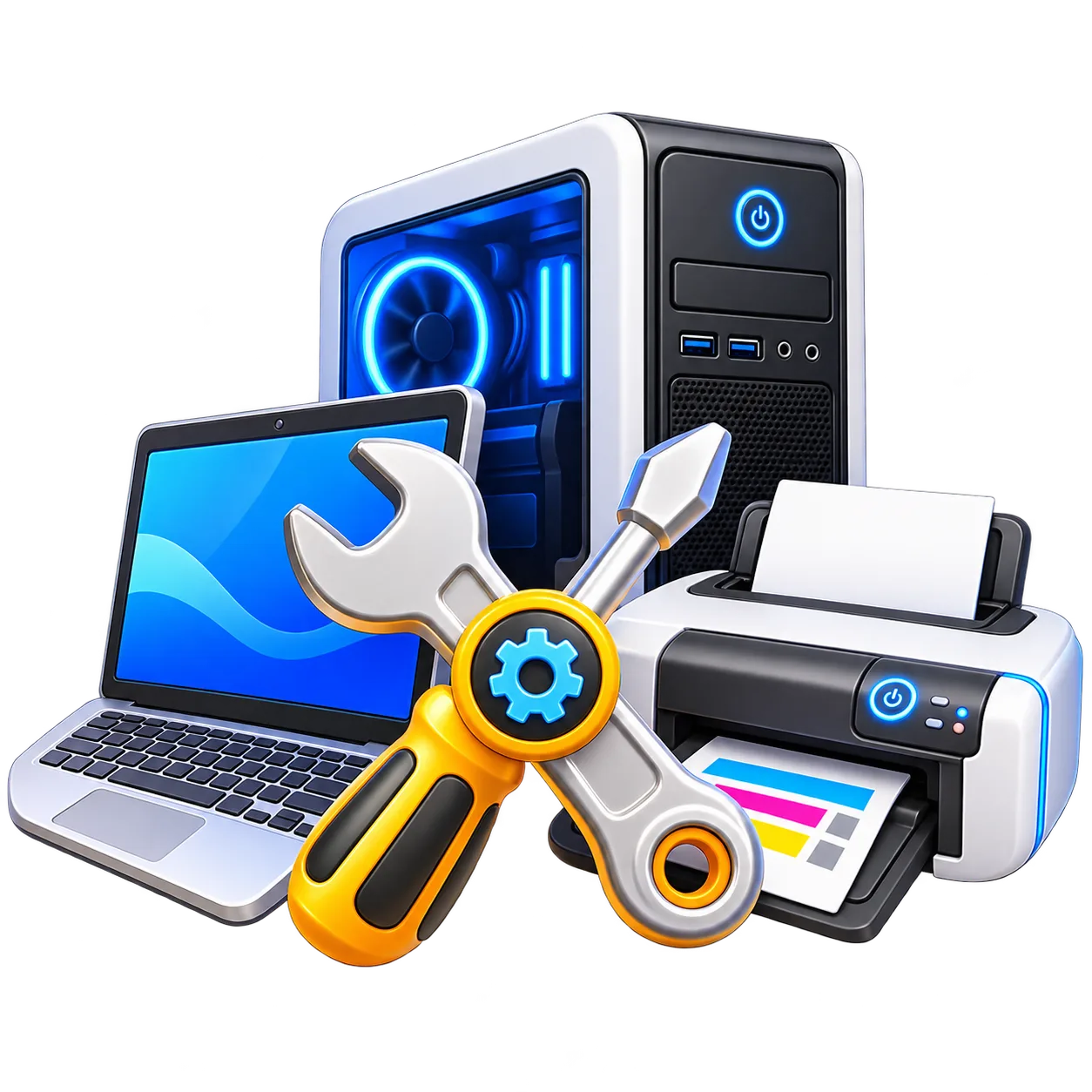 تعمیرات پرینتر، لپ تاپ، کامپیوتر و...